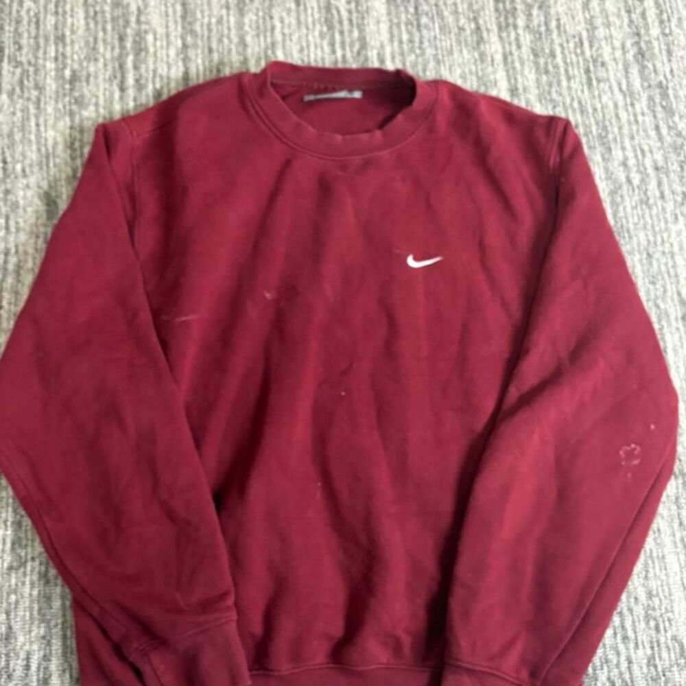 Super crazy vintage retro y2k grail Nike burgundy crewneck